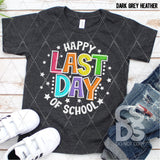 DTF Transfer - DTF002472 Happy Last Day of School White