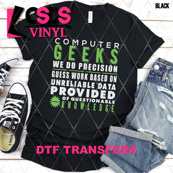 DTF Transfer - DTF002483 Computer Geeks