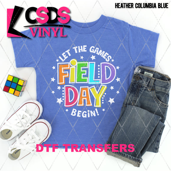 DTF Transfer - DTF002491 Let the Games Begin Field Day White