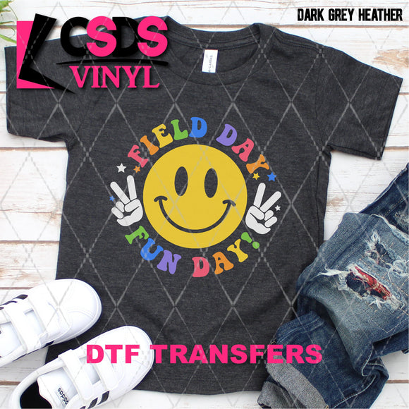 DTF Transfer - DTF002493 Field Day Fun Day Smile White