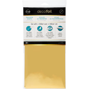 iCraft Deco Foil 20 Sheet Pack - Gold