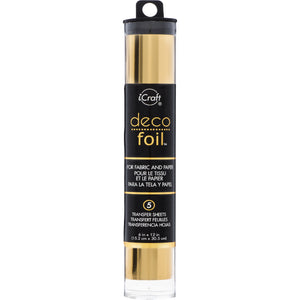 iCraft Deco Foil 5 Sheet Tube - Gold