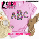 DTF Transfer - DTFCUSTOM68 Custom Monogram Summer at the Beach