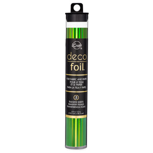 iCraft Deco Foil 5 Sheet Tube - Lily Pad