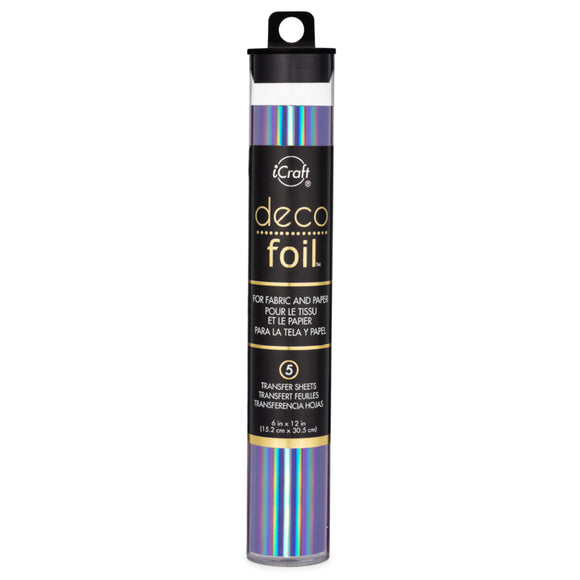 iCraft Deco Foil 5 Sheet Tube - Prince Periwinkle