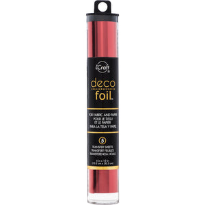 iCraft Deco Foil 5 Sheet Tube - Red