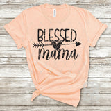 Screen Print Transfer - Blessed Mama - Black