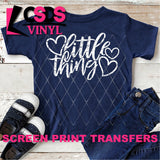 Screen Print Transfer - Little Thing - White DISCONTINUED