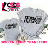 Screen Print Transfer - Storm Chaser - Black