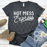 Screen Print Transfer - Hot Mess Express - White