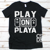 Screen Print Transfer - Play on Playa YOUTH - White DISCONTINUED