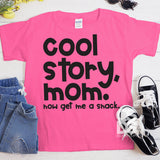 Screen Print Transfer - Cool Story Mom YOUTH - Black DISCONTINUED