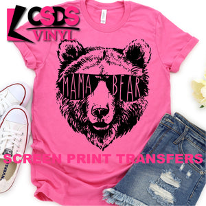 Screen Print Transfer - Mama Bear - Black