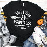 Screen Print Transfer - Witch and Famous - White