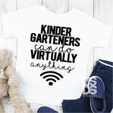 Screen Print Transfer - Kindergarteners Can Do Virtually Anything YOUTH - Black DISCONTINUED