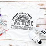 Screen Print Transfer - Kindergarten Coloring Page YOUTH - Black