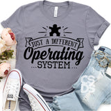 Screen Print Transfer - A Different Operating System - Black