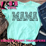 Screen Print Transfer - Leopard Mama - Black