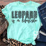 Screen Print Transfer - Leopard is a Lifestyle - Black
