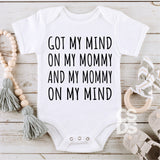 Screen Print Transfer - Mommy on My Mind INFANT - Black
