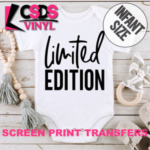Screen Print Transfer - Limited Edition INFANT - Black