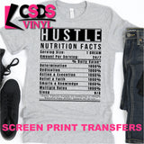 Screen Print Transfer - Hustle Ingredients - Black