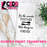 Screen Print Transfer - Moments Together TEA TOWEL/POT HOLDER - Black