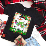 Screen Print Transfer - Just Chillin' Snowman YOUTH - Full Color *HIGH HEAT*