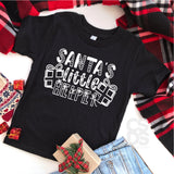 Screen Print Transfer - Santa's Little Helper YOUTH - White