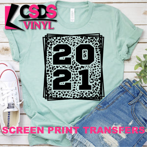 Screen Print Transfer - 2021 Leopard - Black DISCONTINUED