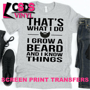 Screen Print Transfer - That's What I Do - Black