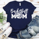 Screen Print Transfer - Basketball Mom - White