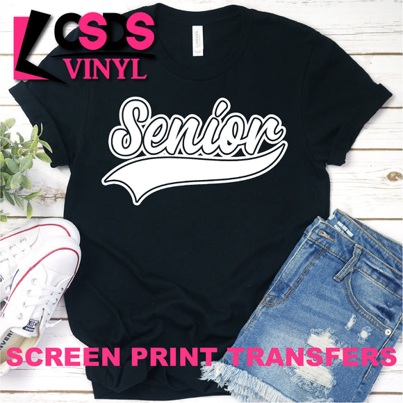 Screen Print Transfer - Senior - White