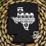Screen Print Transfer - Aztec Texas POCKET 4 PACK - White