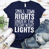 Screen Print Transfer - Small Town Nights - White