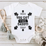 Screen Print Transfer - You Got This Daddy INFANT - Black