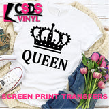 Screen Print Transfer - Queen - Black