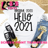 Screen Print Transfer - Goodbye 2020 - Black