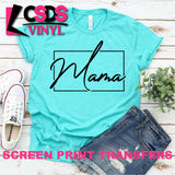 Screen Print Transfer - Mama - Black