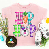 Screen Print Transfer - Hip Hop Girl Bunny YOUTH - Full Color *HIGH HEAT*