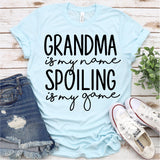 Screen Print Transfer - Grandma is My Name - Black