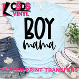 Screen Print Transfer -  Boy Mama - Black