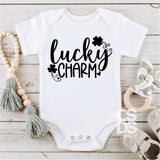 Screen Print Transfer - Lucky Charm INFANT - Black