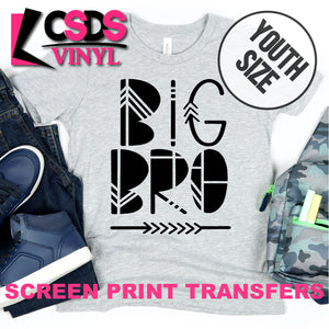 Screen Print Transfer - Big Bro YOUTH - Black