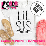 Screen Print Transfer - Lil Sis YOUTH - Black