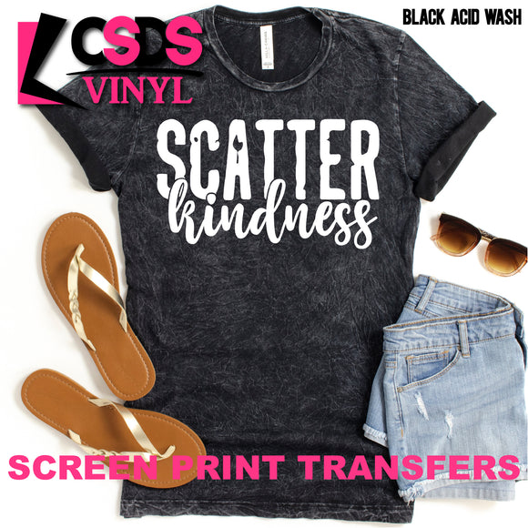 Screen Print Transfer - Scatter Kindness - White