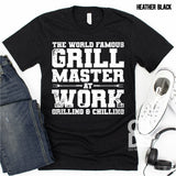 Screen Print Transfer - Grill Master at Work - White