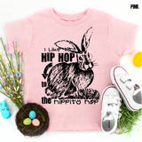 Screen Print Transfer - I Like Hip Hop Bunny YOUTH - Black DISCONTINUED