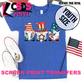 Screen Print Transfer - 4th of July Gnomes YOUTH - Full Color
