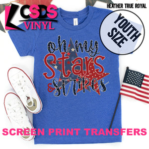 Screen Print Transfer - Oh My Stars and Stripes YOUTH - Full Color